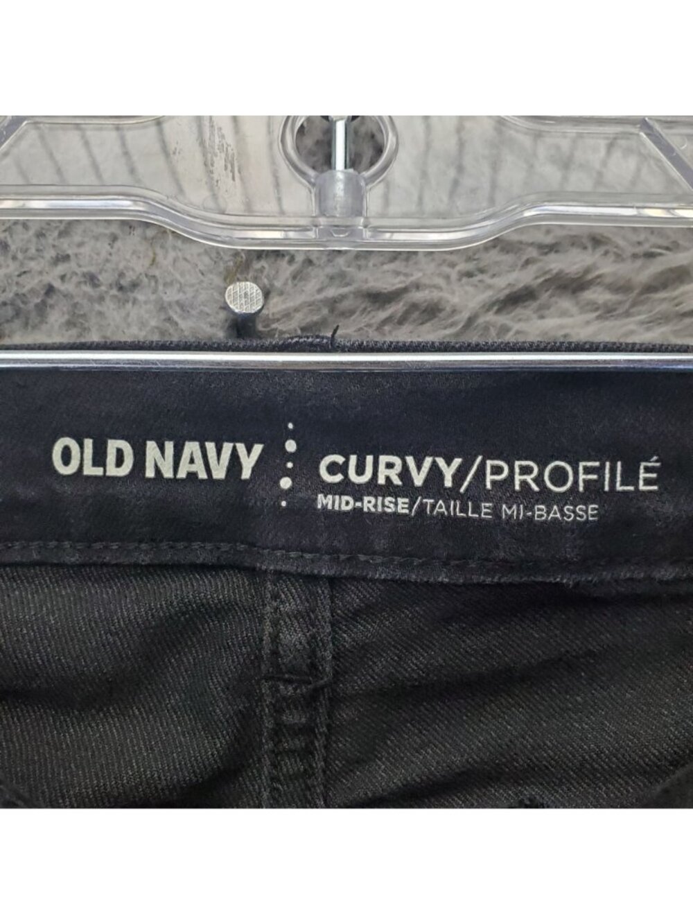 Old Navy Jeans Womens 10 Black Curvy Skinny Mid-Rise Stretch Denim - Picture 2 of 12